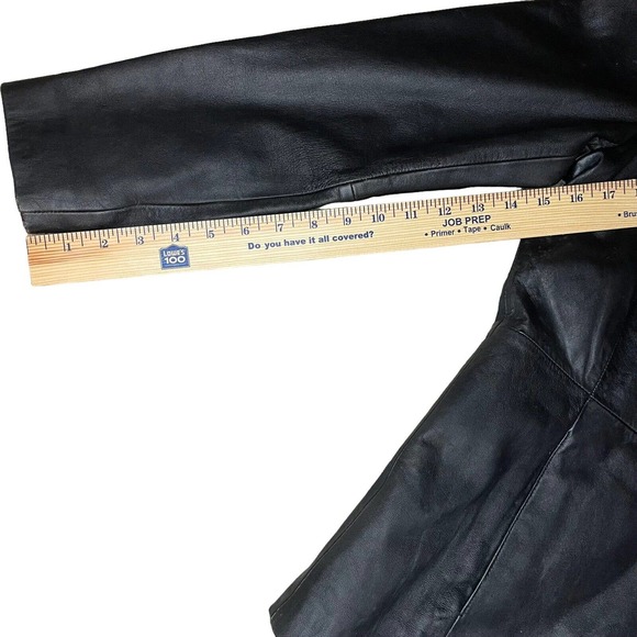 Preswick and Moore Women’s Black Leather Jacket Blazer Size Medium Soft Leather - Picture 8 of 8